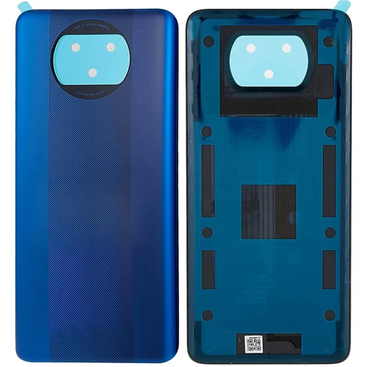 For Xiaomi Poco X3/Poco X3 NFC M2007J20CG, M2007J20CT OEM Battery Door Cover Replacement Part - Blue