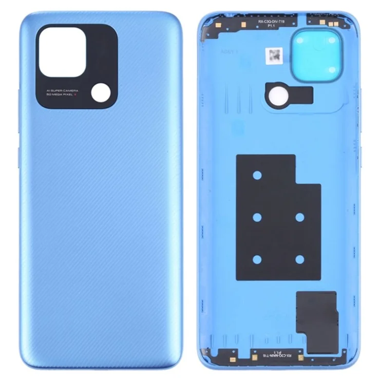 For Xiaomi Redmi 10C 4G / 10 (India) 4G / 10 Power OEM Battery Door Cover Replacement Part - Blue