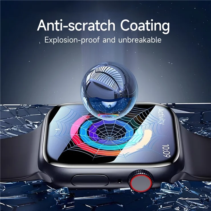 WIWU JD-107 For Apple Watch Series 6 / 5 / 4 / SE / SE (2022) / SE (2023) 44mm PMMA Screen Protector Anti-Scratch Watch Film with Install Tool