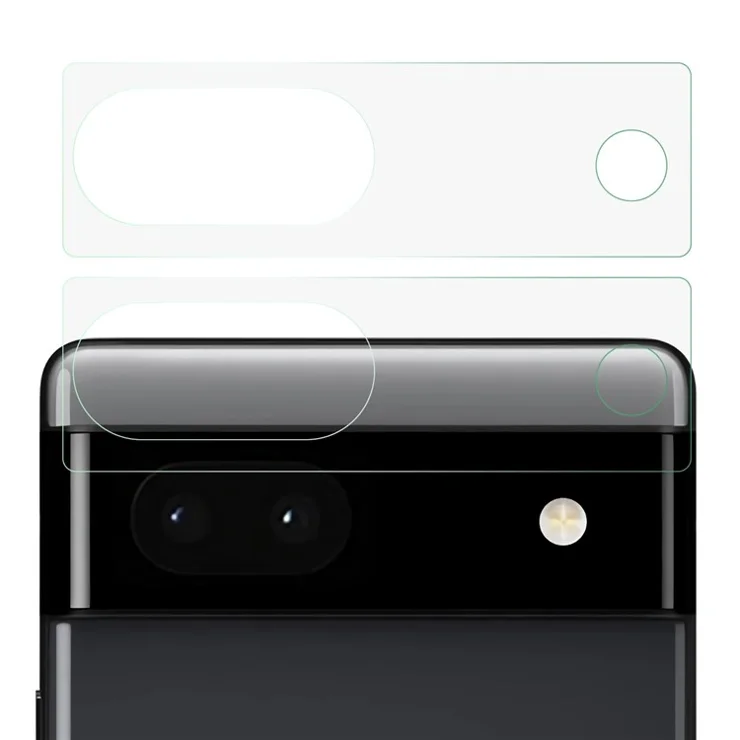 2Pcs / Set Camera Lens Protector for Google Pixel 7 Pro, 2.5D Arc Edge High Definition Tempered Glass Protective Lens Film
