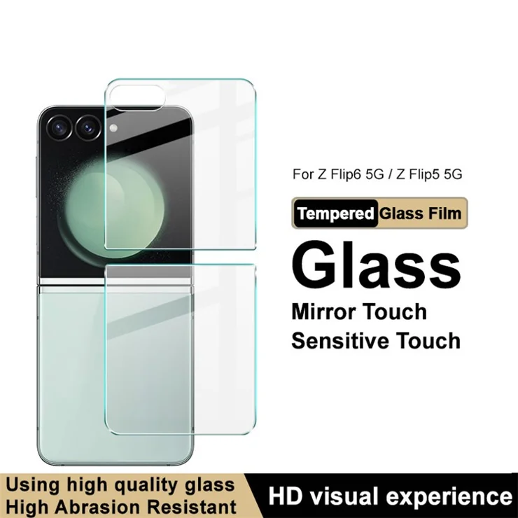 IMAK H Series 1 Set For Samsung Galaxy Z Flip5 5G Back Cover Tempered Glass Rear Screen Film