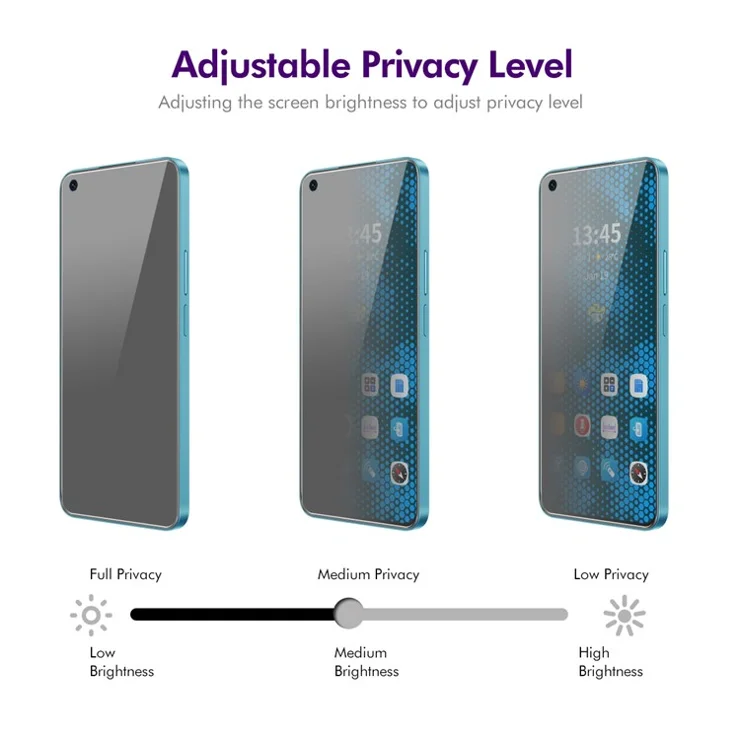 ENKAY HAT PRINCE For Oppo K10x 5G Screen Protector Clear Anti-Spy Privacy Film