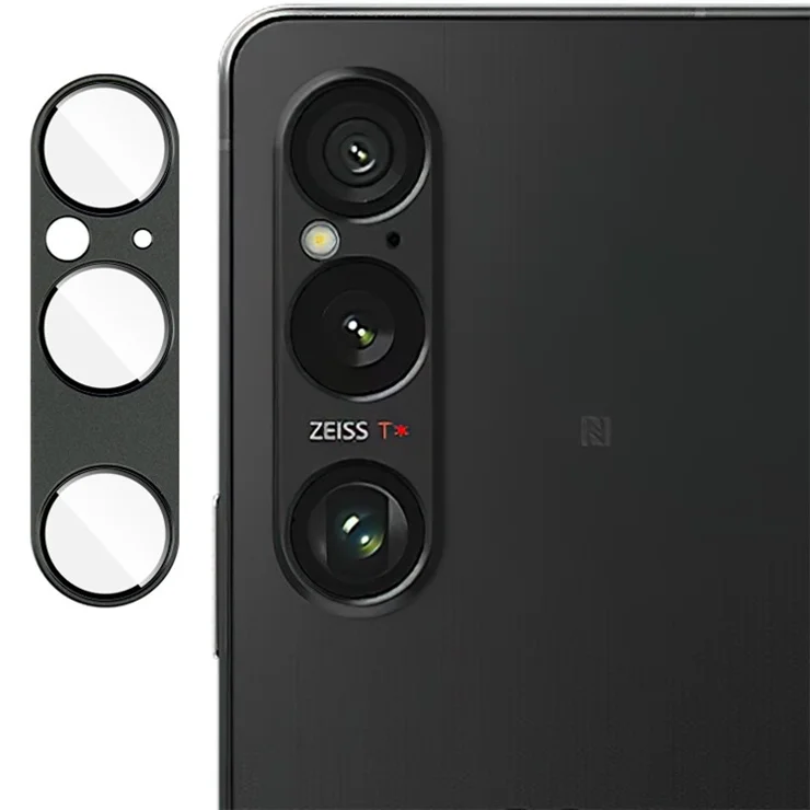 IMAK For Sony Xperia 1 VI Camera Lens Protector Metal+Tempered Glass Lens Film - Green