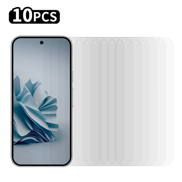 RURIHAI 10Pcs For Google Pixel 9 Pro Phone Screen Protector 0.26mm 2.5D High Definition