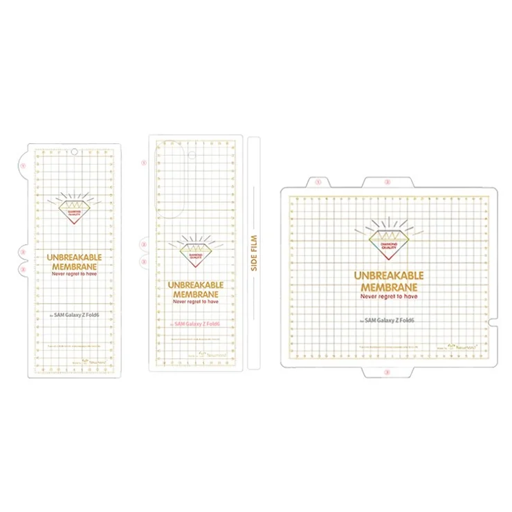 RURIHAI For Samsung Galaxy Z Fold6 5G Front Back Screen Protector Set 0.15mm PET Film