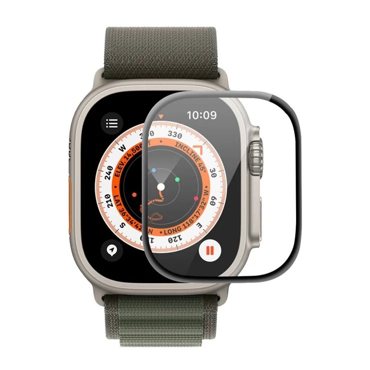 ENKAY HAT PRINCE Screen Protector for Apple Watch Ultra 2 / Ultra 49mm 3D Curved PC + PMMA Ultra Clear Film