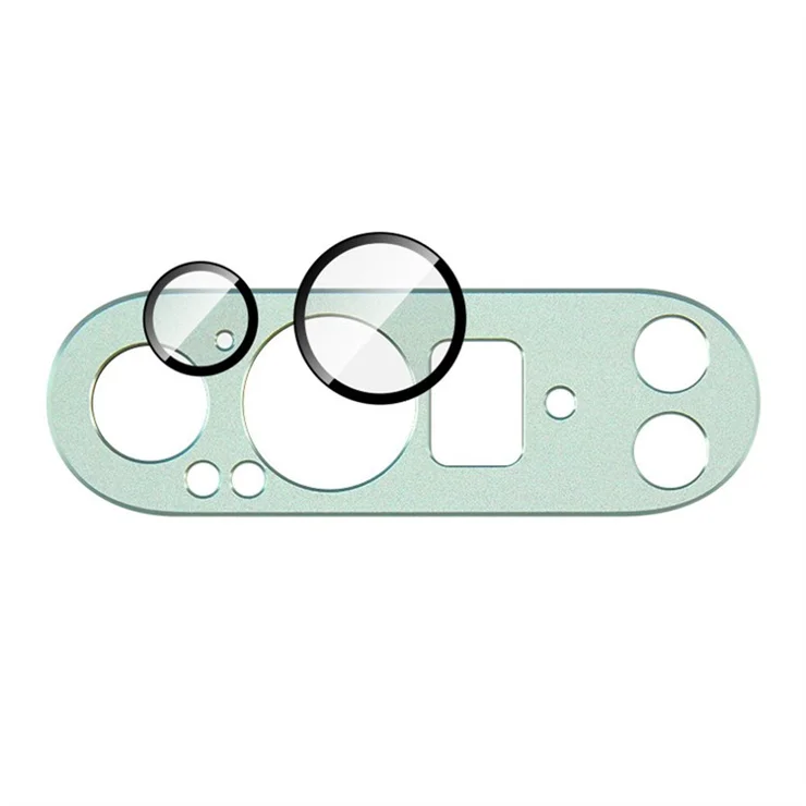 IMAK For Google Pixel 9 Pro XL Camera Lens Film Metal Lens Cap+Tempered Glass Lens Protector - Green