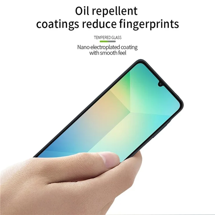 PINWUYO JK Series-2 for Samsung Galaxy A06 4G / A06 5G High Aluminium-Silicon Glass Film 9H Full Screen Protector
