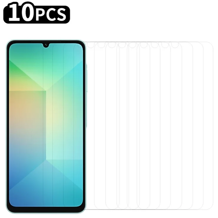 RURIHAI 10Pcs For Samsung Galaxy A06 4G / A06 5G Screen Protector Anti-Scratch HD Clear 0.26mm 2.5D
