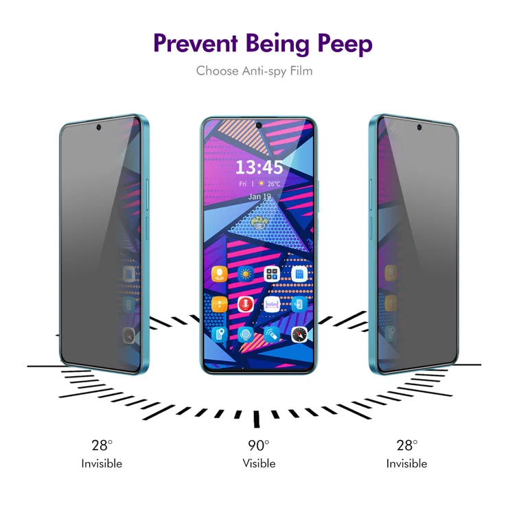 For Xiaomi 14T Pro / Xiaomi 14T Privacy Screen Protector ENKAY Hat-Prince 28-degree Anti-Spy Tempered Glass - Black