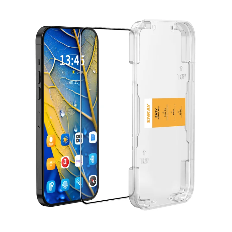 For Honor Play 60 Plus 5G HD Clear Film ENKAY HAT PRINCE Tempered Glass Screen Protector with Installation Tool - Transparent