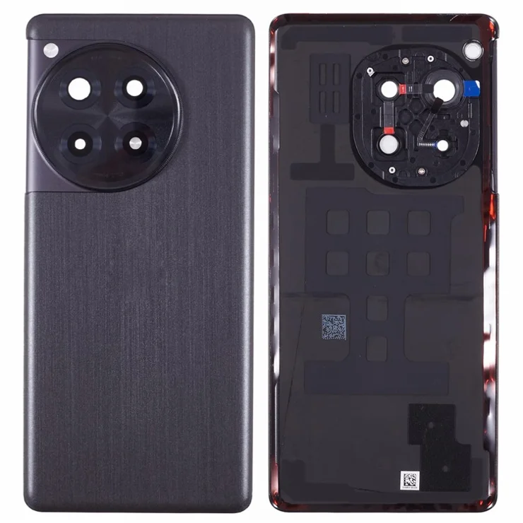 For OnePlus 12R 5G OEM Battery Housing with Adhesive Sticker + Camera Lens Cover - Grey