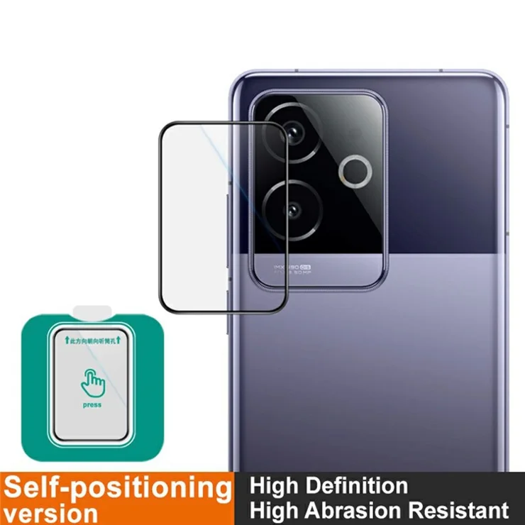 IMAK For Realme GT 6 5G Camera Lens Protector Tempered Glass Lens Film with Self-Positioning Frame