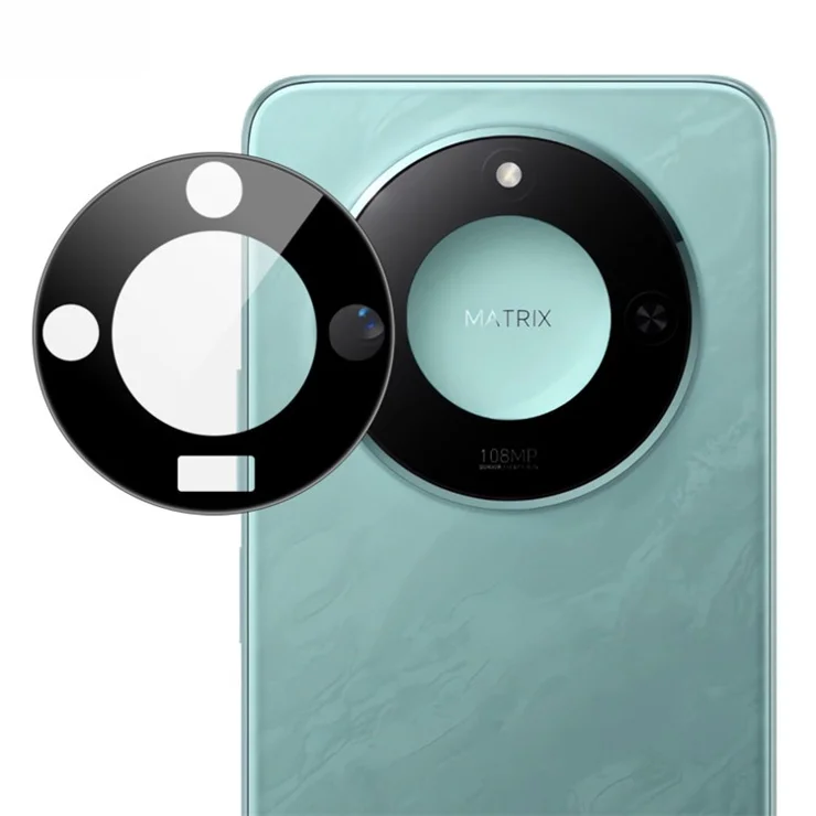 IMAK For Honor X60 5G Tempered Glass Camera Lens Protector with Self-Positioning Frame (Black Version)