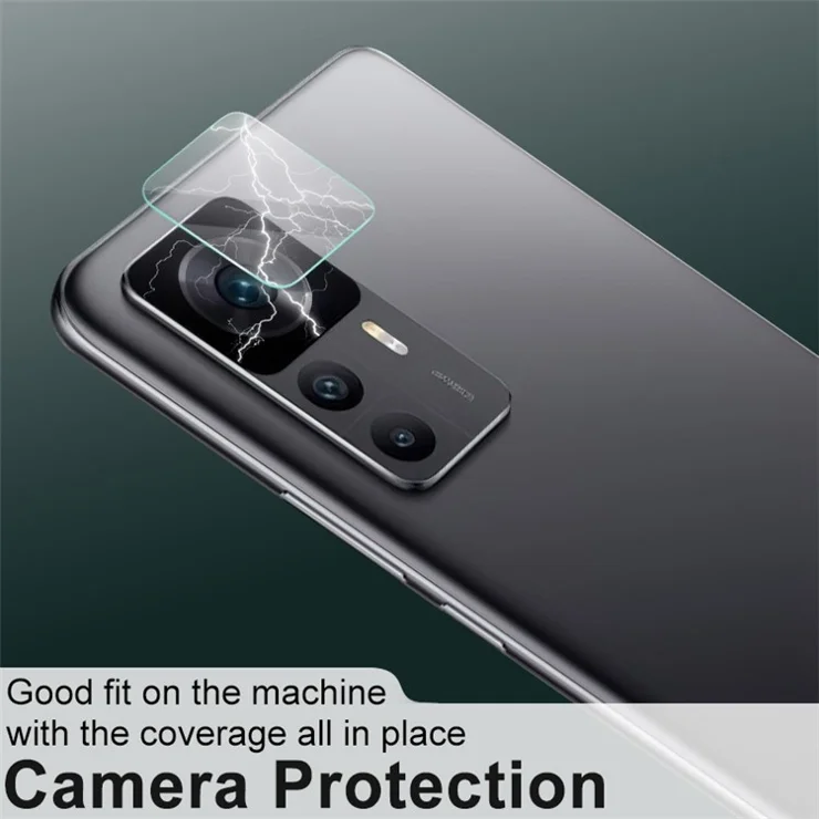 IMAK 2Pcs / Set Camera Lens Protector for Xiaomi Redmi K50 Ultra 5G / 12T 5G, Anti-Scratch HD Tempered Glass Back Camera Lens Film