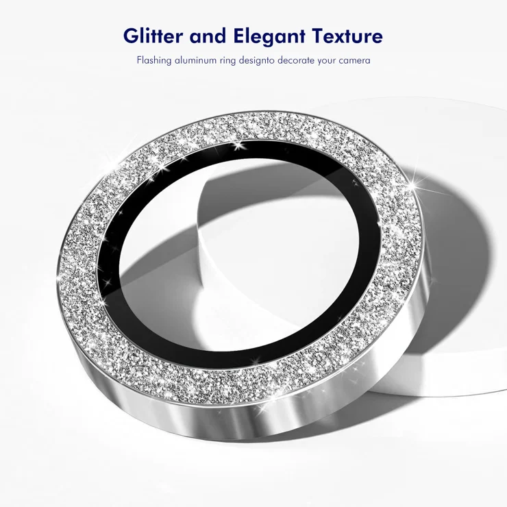 For Samsung Galaxy A54 5G Camera Lens Protector ENKAY Hat-Prince Glitter Decor Tempered Glass Lens Film - Golden