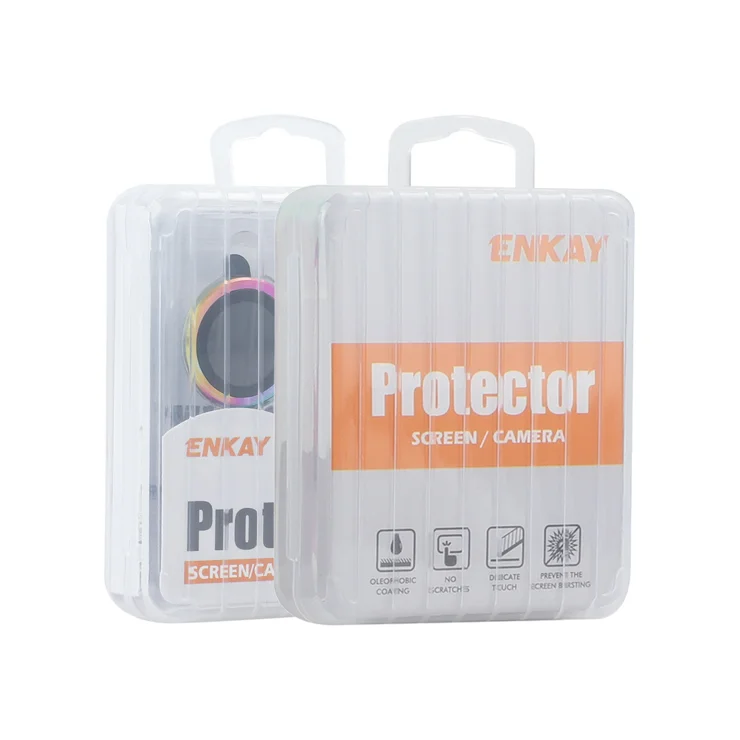 For Samsung Galaxy Z Flip5 5G Camera Lens Protector ENKAY Hat-Prince Glitter Decor Tempered Glass Lens Film - Blue
