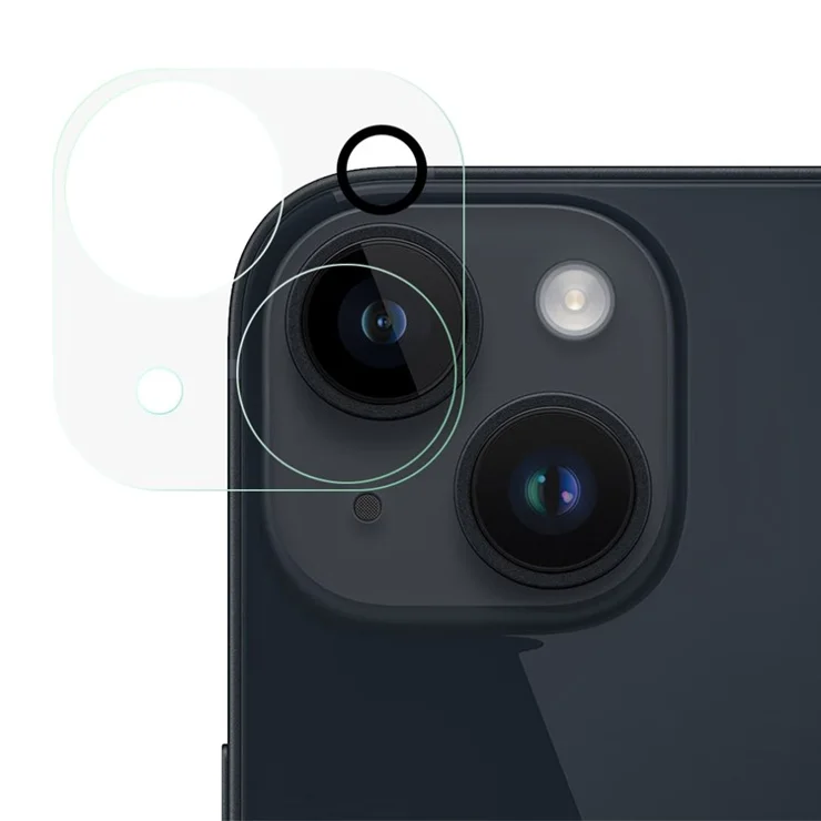 For iPhone 14 / 14 Plus Ultra Clear Camera Lens Protector High Aluminium-silicon Tempered Glass Scratch-Resistant Cover Accessories