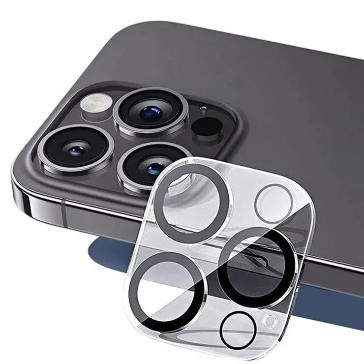 Protecteur D'objectif Verre Trempé 9H Pour IPhone 16 Et IPhone 16 Plus - Anneau Métal, Ajustement Invisible, Anti-rayures