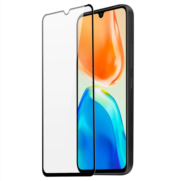 DUX DUCIS For vivo X80 Lite 5G / V25 5G Protective Film, Full Glue Medium Alumina Tempered Glass 0.33mm Full Cover Screen Protector (9D)
