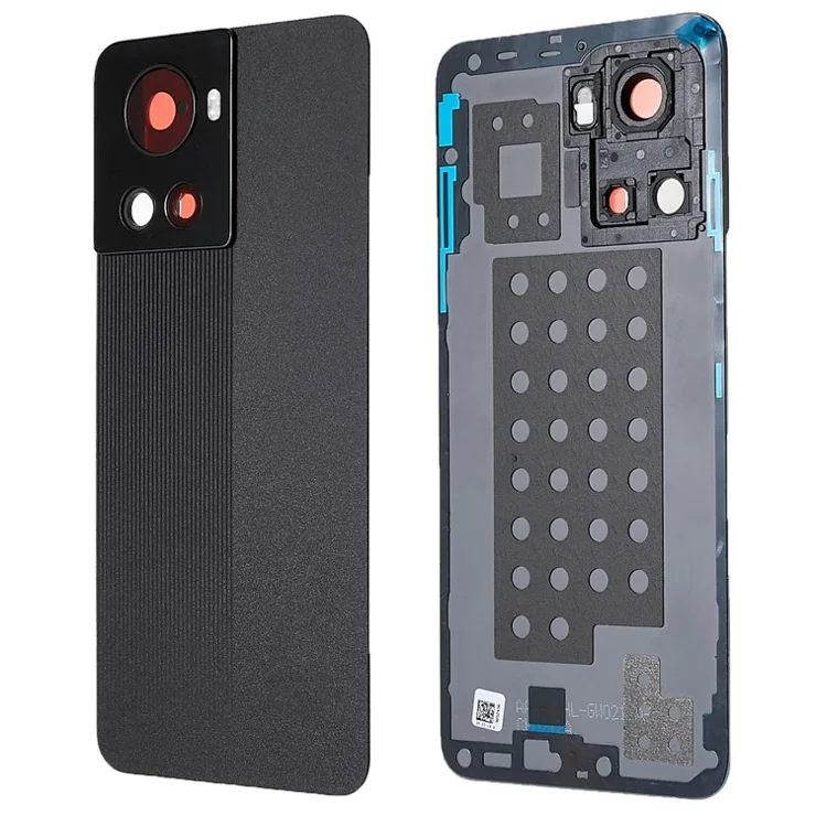 For OnePlus Ace 5G OEM Battery Housing with Adhesive Sticker + Camera Lens Cover - Black