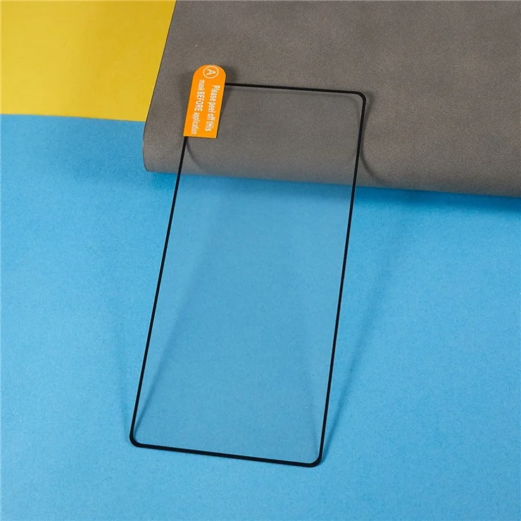 For Google Pixel 7a Black Edge Tempered Glass Film Silk Printing Full Coverage Screen Protector