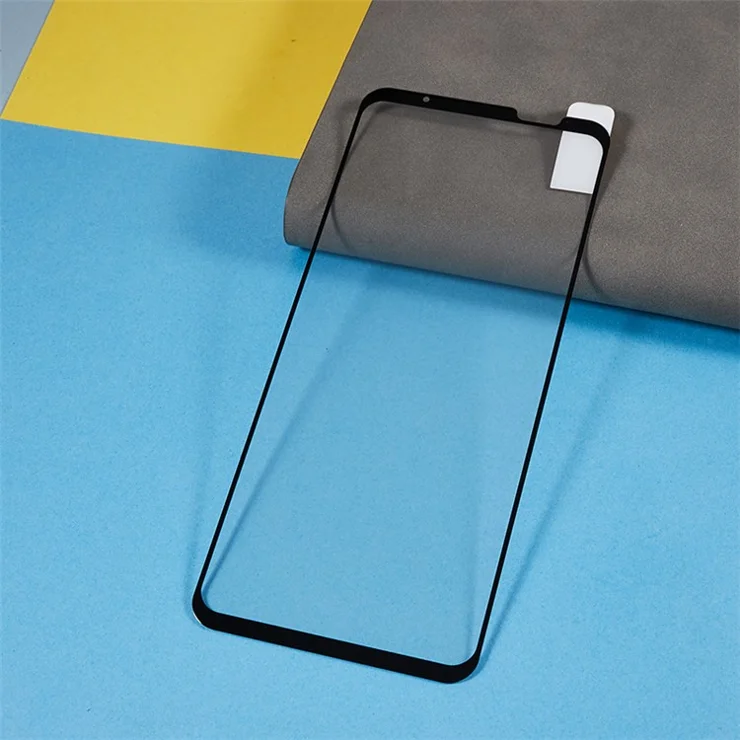 For Asus ROG Phone 7 Pro Silk Printing Full Screen Protector Black Edge Full Glue Tempered Glass Anti-scratch Film