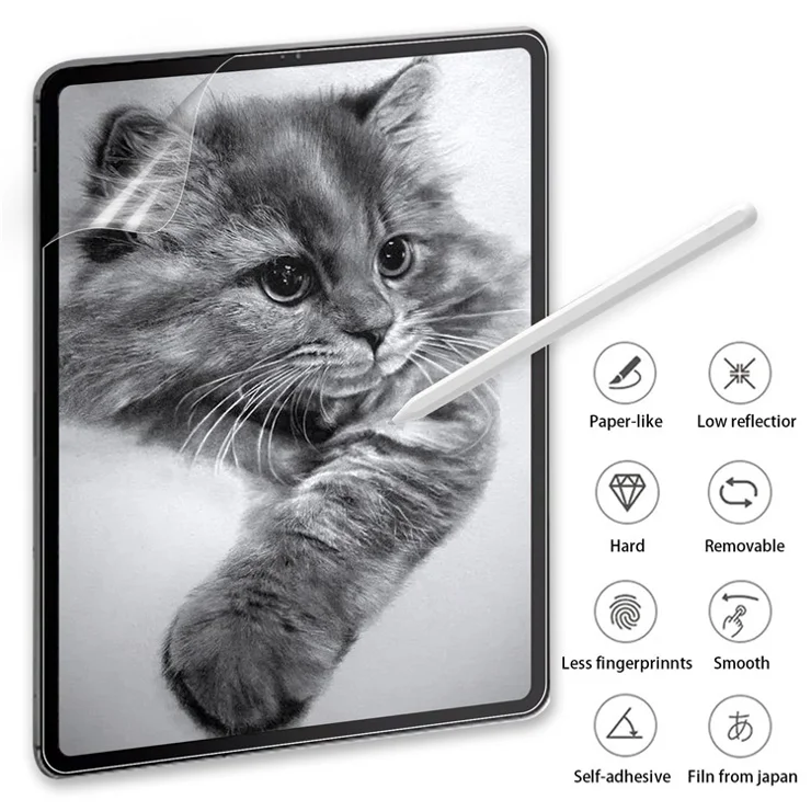 For Google Pixel Tablet Paper-Like Screen Protector Anti-Scratch Paper-Feel Soft PET Tablet Screen Film