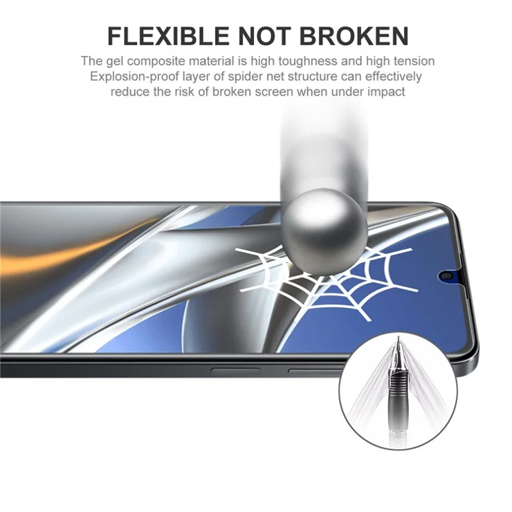 ENKAY HAT PRINCE 5PCS For Xiaomi Poco X5 5G / F5 Pro 5G / Redmi K60 Pro 5G / K60 5G / Note 12 5G (China) / (Global) / (India) Clear TPE+PET+TPU Screen Film