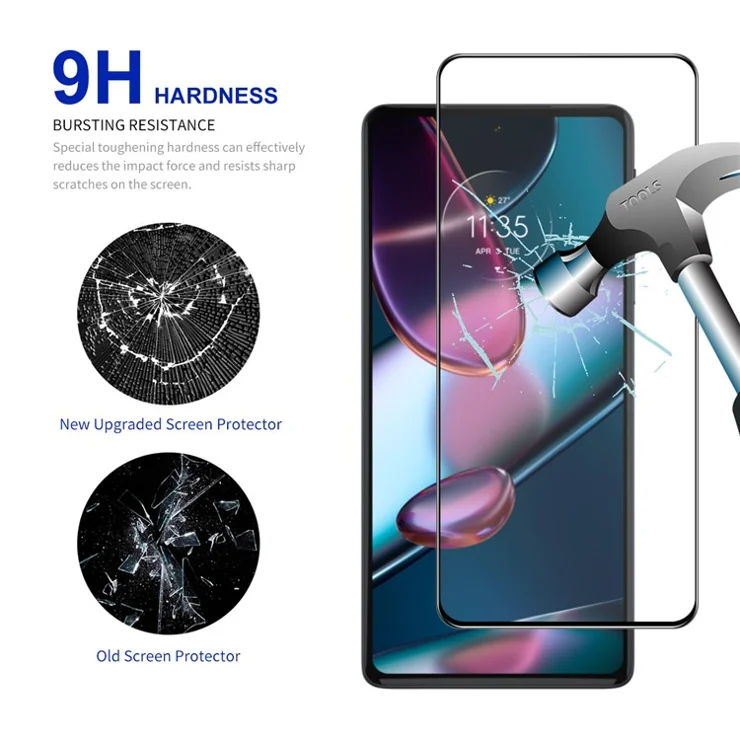 ENKAY HAT PRINCE 5Pcs Screen Film for Motorola Moto G 5G (2023) / Edge 30 Pro (Motorola Edge+ (2022)) High Aluminium-silicon Glass 2.5D Screen Protector