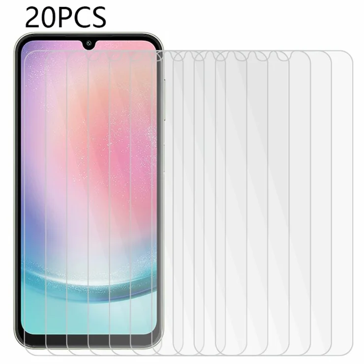20PCS Tempered Glass Screen Protector for Samsung Galaxy A25 5G (Global) (161.0 X 76.5 X 8.3mm) , Ultra Clear Anti-Explosion Screen Film