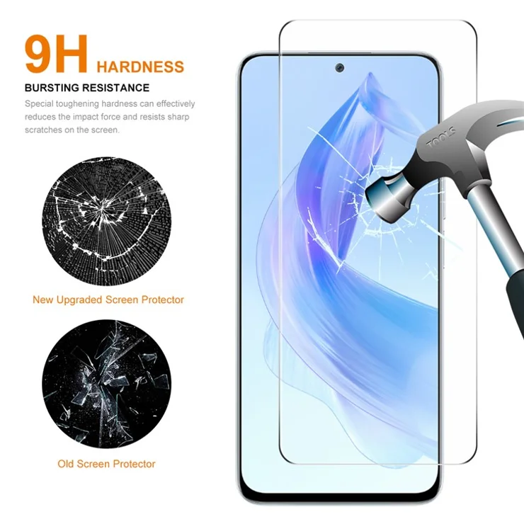 ENKAY HAT PRINCE 5Pcs 0.26mm Screen Protector for Honor Play7T Pro 5G / X50i 5G / 90 Lite 5G / X40i 5G 9H 2.5D High Aluminium-silicon Glass Film