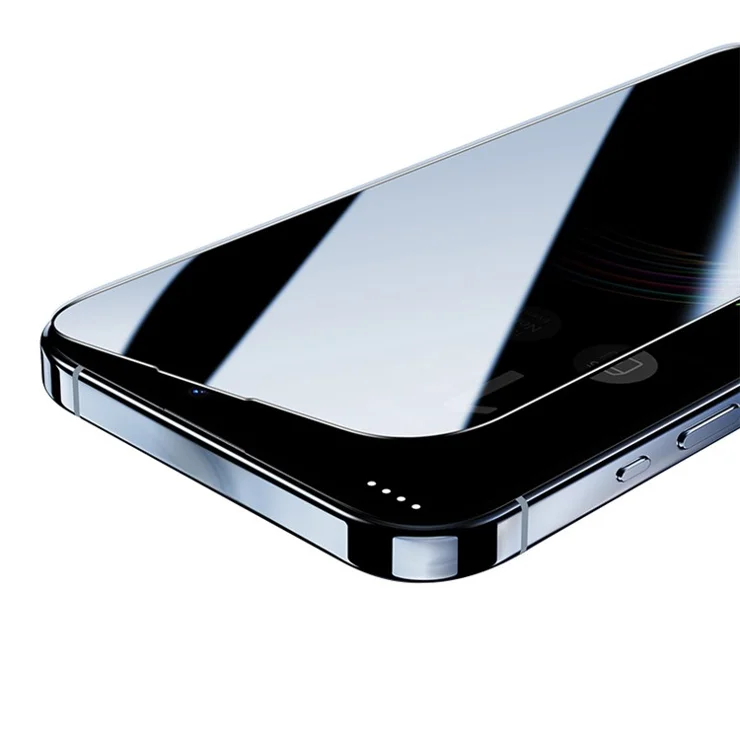 BENKS 0.3mm High Aluminum-silicon Glass Screen Protector for iPhone 15 Pro Anti-spy Scratch-resistant Screen Film