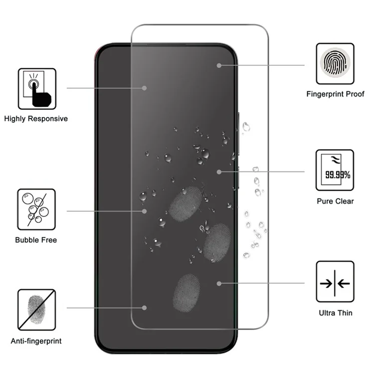 Screen Protector for Xiaomi 13T / 13T Pro 2.5D Arc Edge 9H Hardness Tempered Glass Film