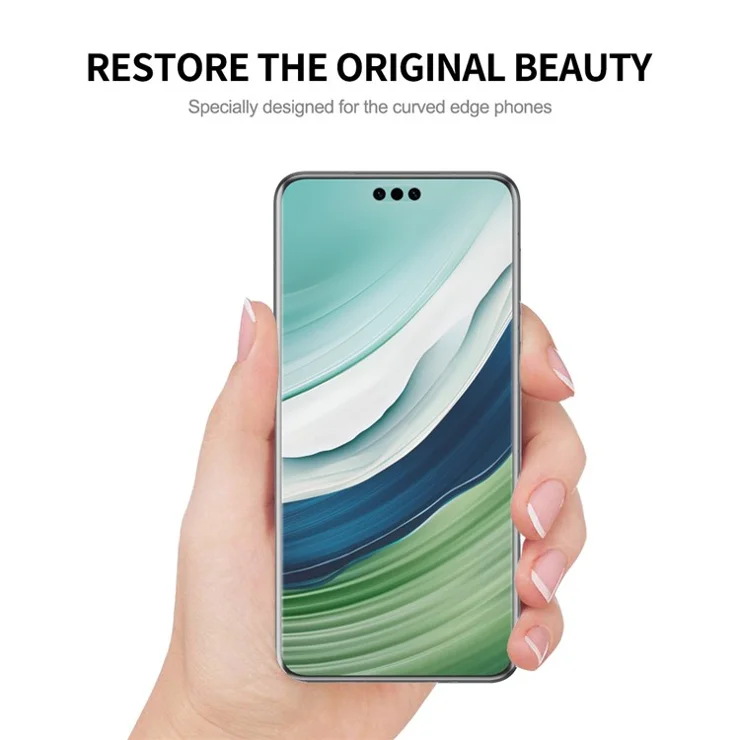 ENKAY HAT PRINCE For Huawei Mate 60 Pro / 60 Pro+ 3D Curved Screen Protector Hot Bending High Transparency PET Film