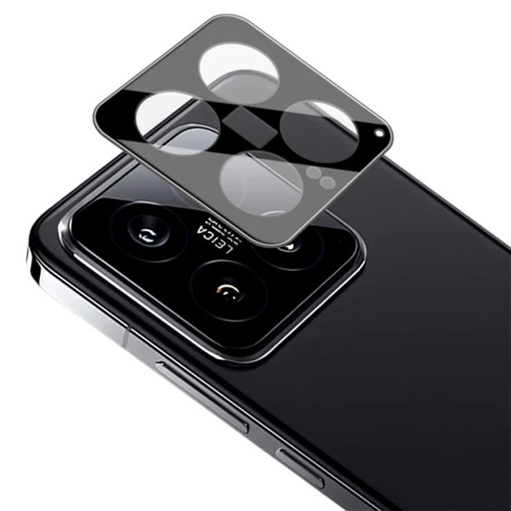 IMAK For Xiaomi 14 Tempered Glass Phone Rear Lens Film Camera Lens Protector (Black Version)