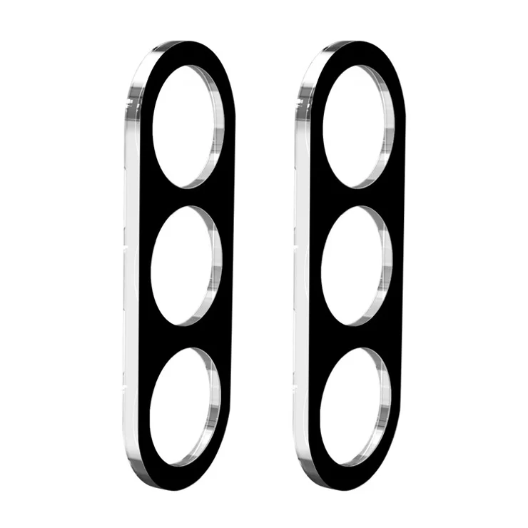 ENKAY HAT PRINCE 2Pcs For Samsung Galaxy A15 5G Rear Lens Protector Tempered Glass Full Cover Camera Lens Film - Black