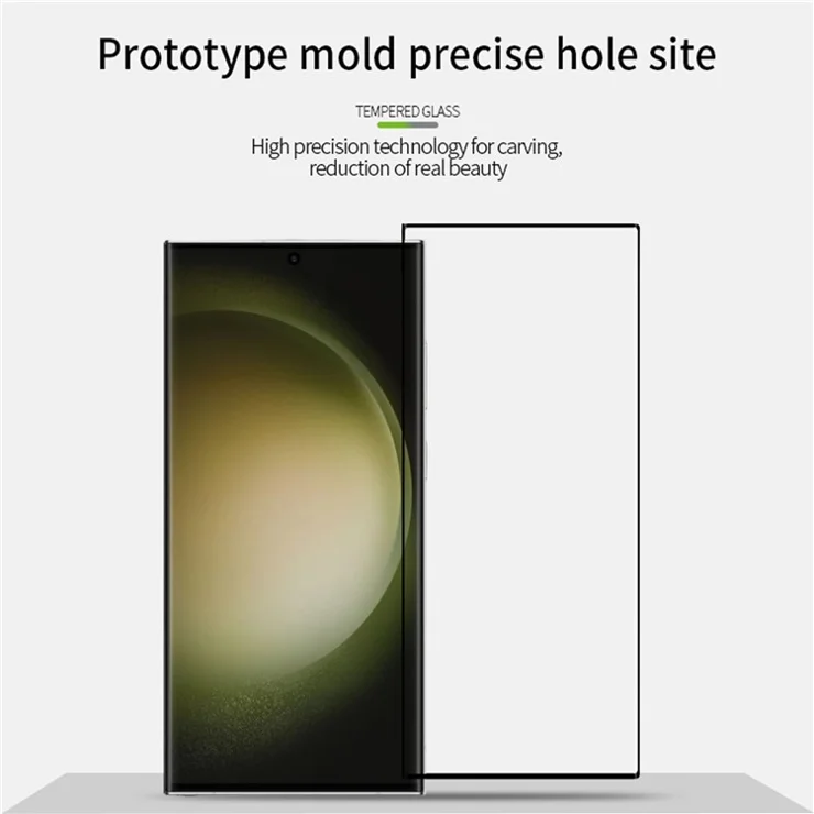 MOFI For Samsung Galaxy S24 Ultra Screen Protector Full Glue 3D Curved Hot Bending Tempered Glass Film