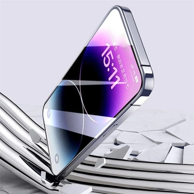 For iPhone 13 Pro Max / 14 Plus Screen Protector Matte Anti-Fingerprint PET Film with Auxiliary Tool