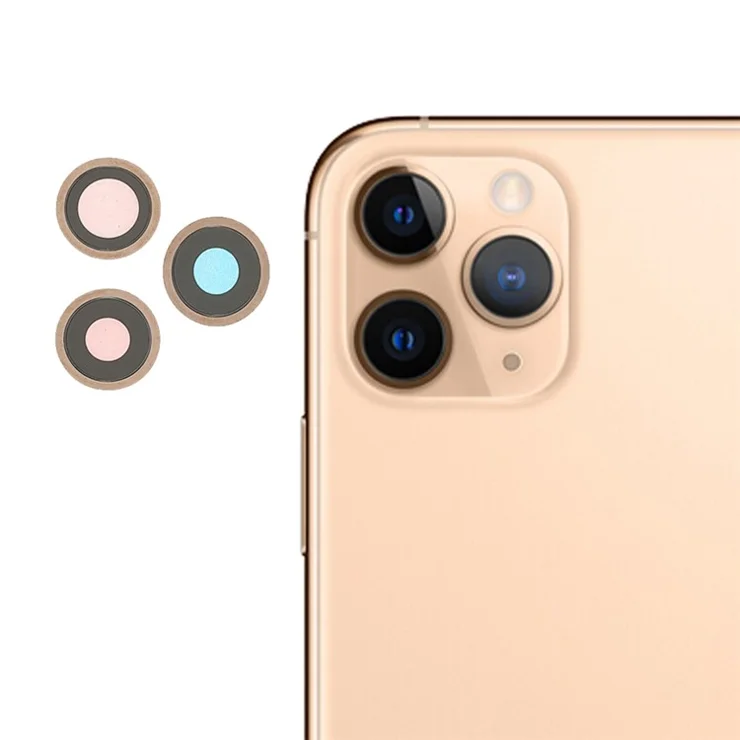 OEM Rear Back Camera Glass Lens Ring Cover Replacement for iPhone 11 Pro / 11 Pro Max - Gold