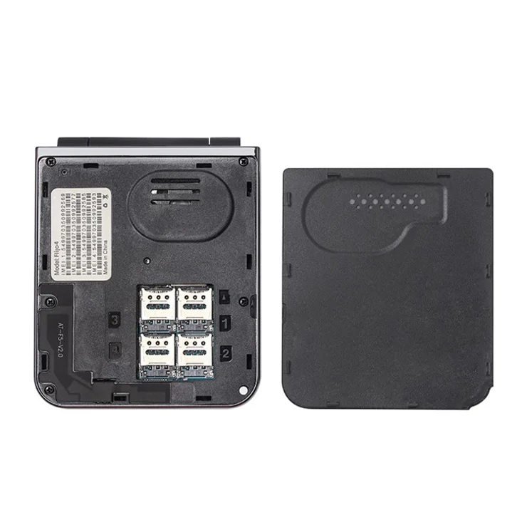 F265 2.55 Inches Cell Phone 4 SIM Cards Keypad Folding Mobile Phone - Gold / Language Pack 6