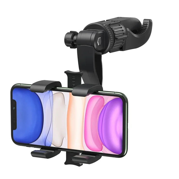 For 4-7inch Mobile Phone 360 Degree Rotation Car Seat Backrest Clamp Phone Holder Cellphone Stand