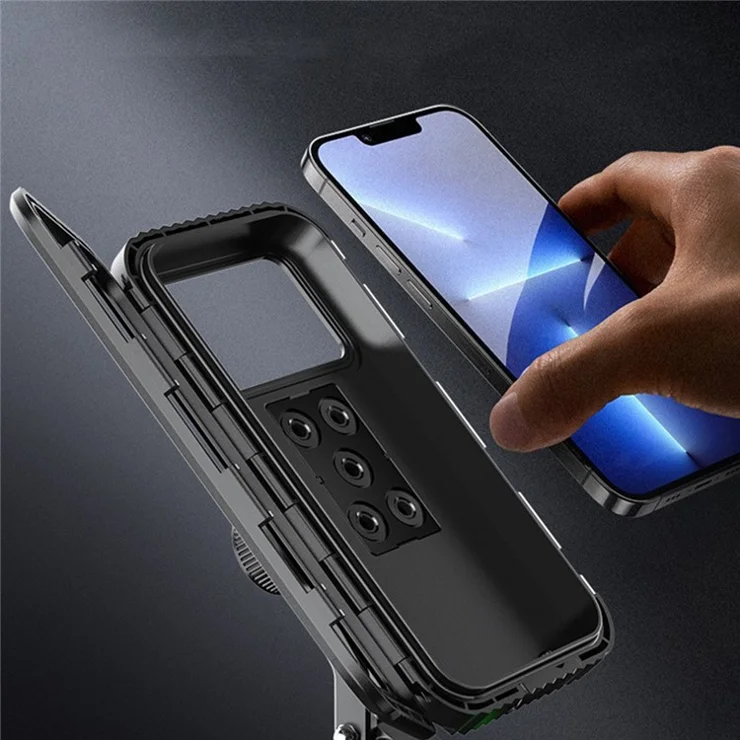 Z009A Bike Motorcycle Handlebar Mount Phone Holder Waterproof Cycling Mobile Phone Case Bracket