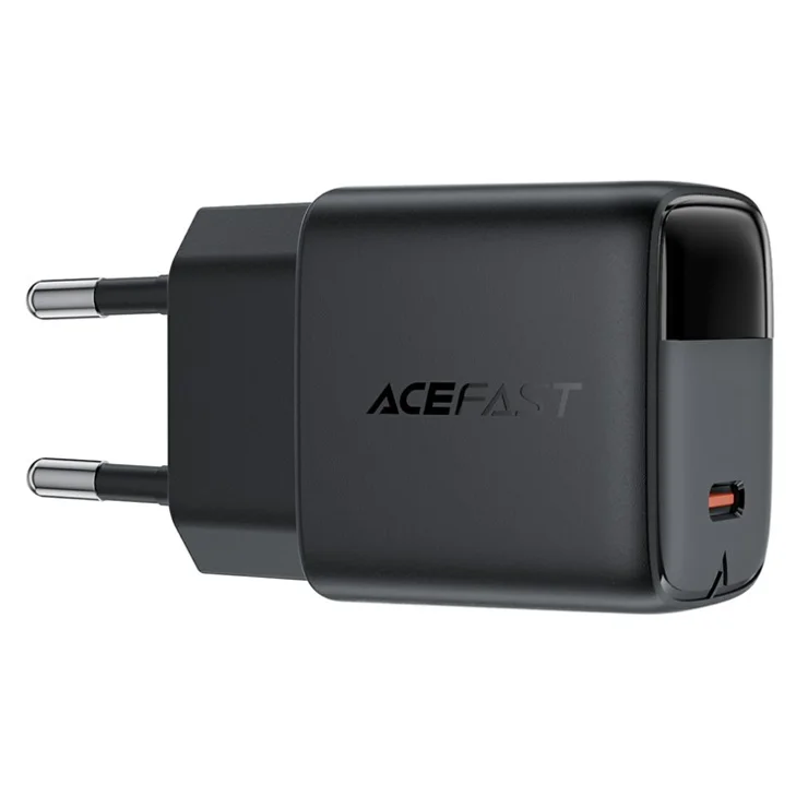 ACEFAST A113 For Smartphones PD 20W GaN Type-C Charger LED Display Fast Charging Adapter - EU Plug