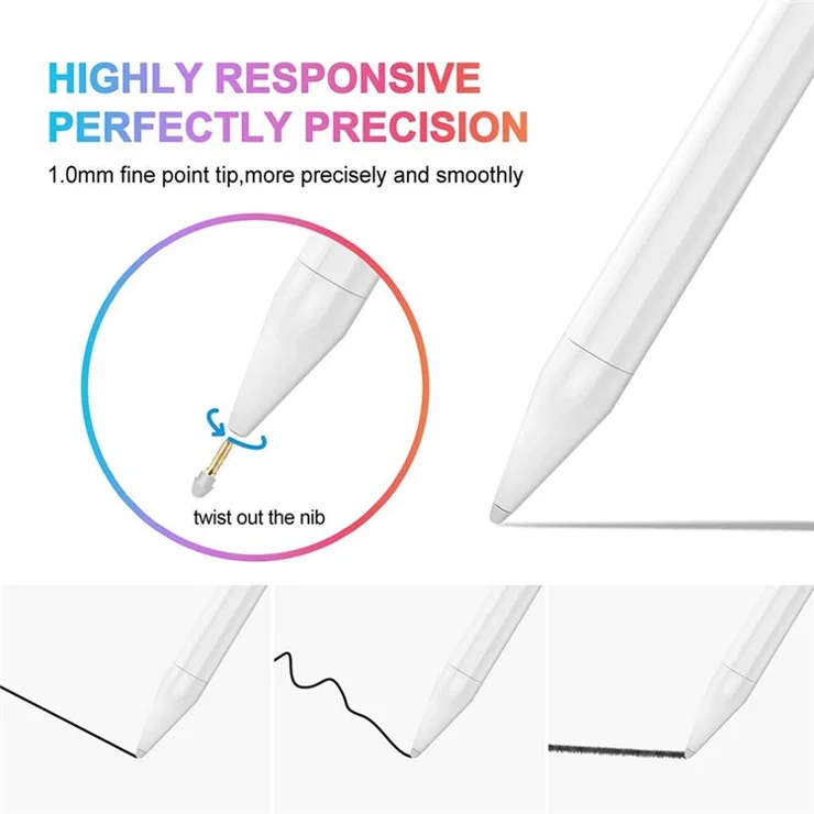 T9 For iPad (2018 and Later) Active Capacitive Pen Touch Screen Palm Rejection Stylus Pen