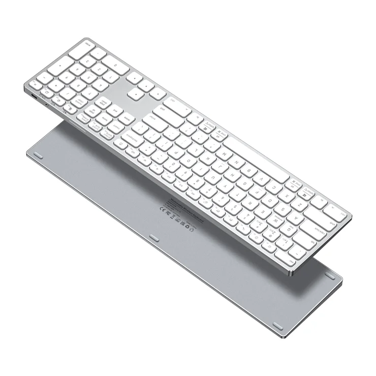 Wireless Keyboard Wireless Keyboard DUX DUCIS LK Series Mute Keyboard for Laptops/Tablets/Phones - White