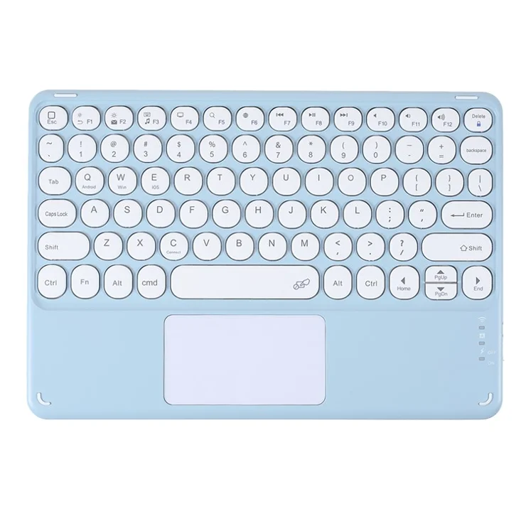 2 in 1 For iPad Pro 11 (2022) / (2021) / (2020) / (2018) Leather Tablet Case with Bluetooth-compatible Keyboard Protective Stand Tablet Cover with Pen Slot - Blue