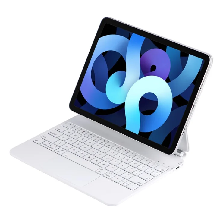 X7 For iPad Air 11 (2025) / (2024) / Air (2020) (2022) / Pro 11 (2018) / (2020) / (2021) / (2022) Bluetooth-Compatible Keyboard Case - White