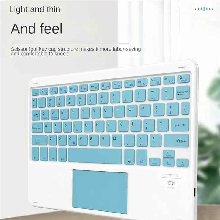 172 Wireless Keyboard with Touchpad Portable Bluetooth-compatible Keyboard for iOS / Mac Android Windows - Black