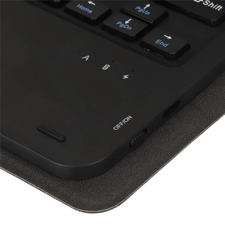LX-P11 For Lenovo Tab P11 Pro Gen 2 11.2" (2022) Tablet Cover Touchpad Bluetooth-compatible Keyboard Leather Case - Black